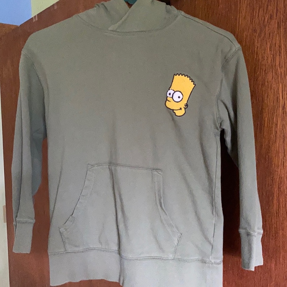 Bart Simpson Hooded Sweatshirt Boys size 8